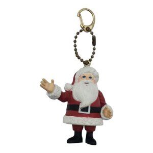 SANTA CLAUSE Keychain Figurine Santa Claus Is Coming‎ To Town PLAYING MANTIS